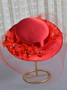 法式時尚帽子,新娘花簪帽,英式女帽,優雅帽子,復古帽子,蝴蝶結帽,生日派對頭飾,宴會禮帽,黑帽,德比帽,賽馬帽,正式帽,大帽,女士帽 - A - 查看 8