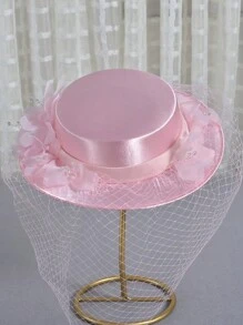 法式時尚帽子,新娘花簪帽,英式女帽,優雅帽子,復古帽子,蝴蝶結帽,生日派對頭飾,宴會禮帽,黑帽,德比帽,賽馬帽,正式帽,大帽,女士帽 - A - 查看 4