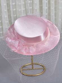 法式時尚帽子,新娘花簪帽,英式女帽,優雅帽子,復古帽子,蝴蝶結帽,生日派對頭飾,宴會禮帽,黑帽,德比帽,賽馬帽,正式帽,大帽,女士帽 - A - 查看 5