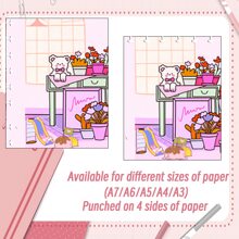 Mushroom Hole Punch Coil Binder Punch Embosser Flower Punch Hole Punch Paper Punches Punchers Cutter Paper Cutter Cutter Craft Punch Disc Planner Puncher Daily Portable Office Student Folder Planner Loose Leaf Punch