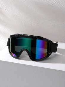 1 Piece Men's Litmus Protective Goggles With Large Frame Windproof And Eye Protection, Suitable For Outdoor Skiing, Cycling, Sports Climbing, Hiking And Traveling GOGLES