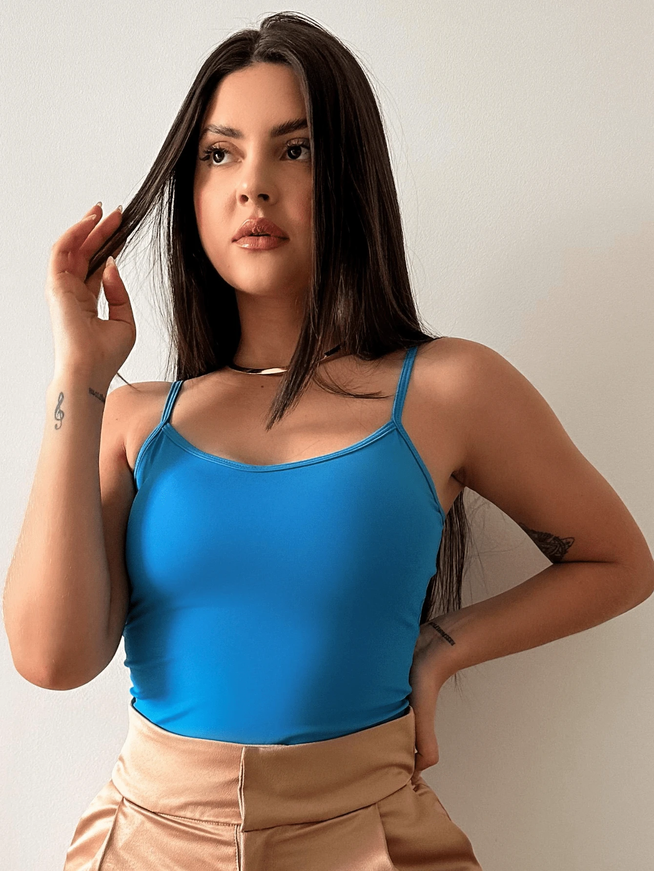 Women Tank Tops & Camis - Blue - View 1