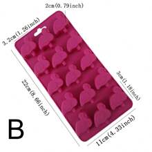 1入組矽膠鳳梨,仙人掌,椰子樹,火烈鳥形狀冰塊模具 - 彩色 - 查看 12