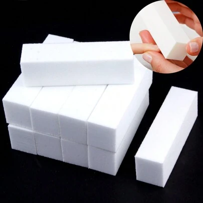 10Pcs Nail Buffer Professional Nail File Polisher Block Manicure Pedicure Files Sanding Polishing Sponge Nail Art Accessories,Nail Supplies,Nail Tools,Nail Art Tools,Back To School,Nails,Nail Tools For Press On Nails