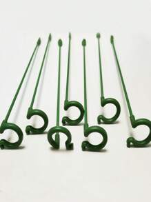 5pcs/Set Plant Support Stake For Flower & Potted Plants Including Alocasia, Chamaedorea Elegans Etc. - Green - View 5