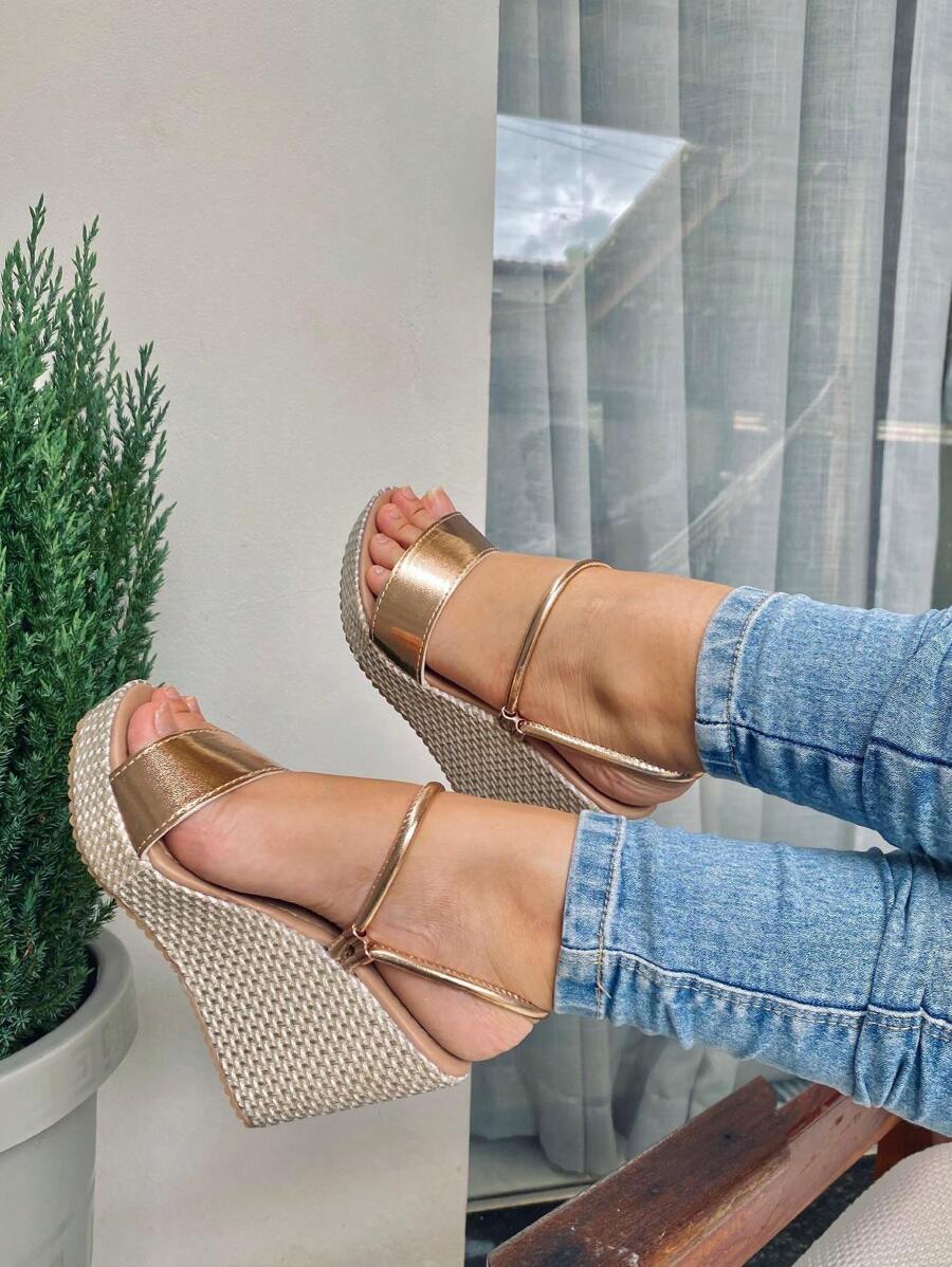 Women Platforms & Wedge Sandals - Bronce - Ver 1