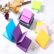 8 Pack Pop-Up Sticky Notes 3x3 Inches, Bright Colors Super Sticky Notes, Clean Removal, ,50 Sheets/Pad - Multicolor - View 5