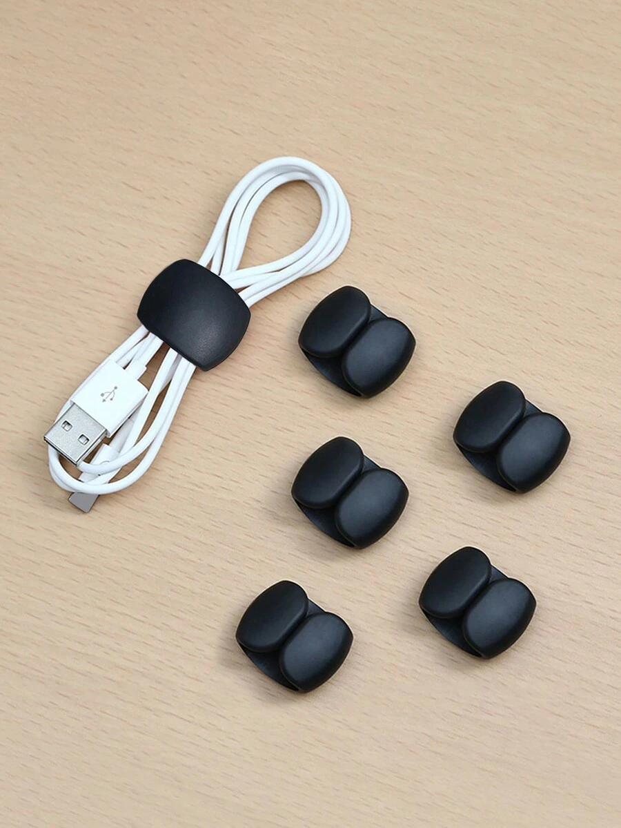 6入組電線收納器,簡單多功能電線收捲器,耳機/充電線收納管理扣