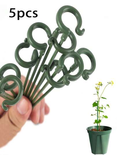 5pcs/Set Plant Support Stake For Flower & Potted Plants Including Alocasia, Chamaedorea Elegans Etc.