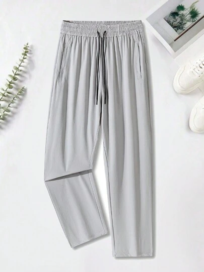 男友风男士户外运动单排扣风衣裤 男友风男士健身服 男友风男士运动长裤