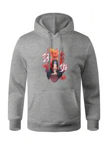 Men Hoodies - Màu Xám nhạt - Xem 1