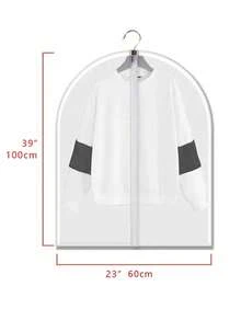 Garment Bags For Hanging Clothes, Storage Bag For Closet Storage Coat Cover For Sweater Suit School Organizer Bags Teacher Storage Bags - White - View 7