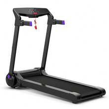 3HP Electric Folding Treadmill With Bluetooth Speaker - 紫色 - 查看 1