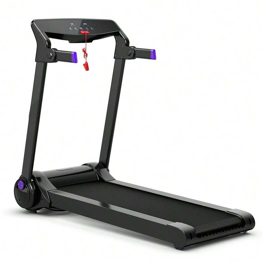 3HP Electric Folding Treadmill With Bluetooth Speaker - 紫色 - 查看 1