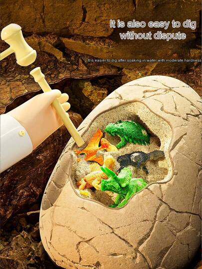 40pcs/Box Dinosaur Fossil Playset, Large & Medium Size Archaeology Toys For Children, DIY Handicraft, Excavation, Treasure Hunting, Creativity & Intelligence Development, Suitable For Boys & Girls, Dinasours Dinosaur Glow Dark,Outdoor Toy,Robot,Axolotl