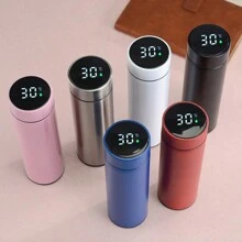 304 Stainless Steel Insulated Cup With Intelligent Temperature Display, Suitable For Business Carrying, Measuring Temperature, Gift Cup, Temperature Control Cup - Black - View 3