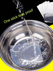 Pot And Leak Repairing Patch, Aluminum Foil Sticker, High Temperature Resistant Patch, Stainless Steel Pot Bottom With Hole, Flame Resistant Plastic Basin Patch, Etc. - Silver - View 7