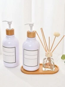 3M 1/2 chiếc Khay phòng tắm bằng tre, Giỏ đựng đồ đa năng phong cách Bohemian để trên mặt bàn phòng tắm, Thích hợp cho bàn trang điểm, phòng tắm, Khay đựng nước hoa bằng tre - Màu be - Xem 5