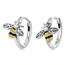 WOSTU 1pair 925 Sterling Silver Spring Fashion Earring Series Dragonfly Bird Or Butterfly Insect Animal Earrings For Women Fine Jewelry Gift