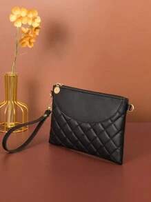 Đúng mốt Giải trí Thêu Pha lê Lattice Túi xach tay , Dễ thương ngọt ngào Đen Mini Túi xách tay Đối với Điện thoại di động , Cô dâu Cái túi , Hoàn hảo Cho bữa tiệc , Lễ cưới , Dạ hội , , Phù hợp Với Váy dự tiệc , Chính thức , Đầm vũ hội , Sinh nhật Đầm , NỮ Đầm Buổi tiệc - màu đen - Xem 2