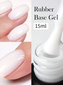 Gama de base rubber con 6 tonos en blanco lechoso para efecto de uñas 6 pcs - Celeste - Ver 2