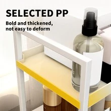 1pc,2 Tier,Cosmetics Storage Rack,Multifunctional Dressing Table Storage Rack,Lipstick, Perfume, Skin Care Product Storage Tray,Bathroom Counter Storage Box,Suitable For Living Room, Bedroom, Bathroom - White - View 4