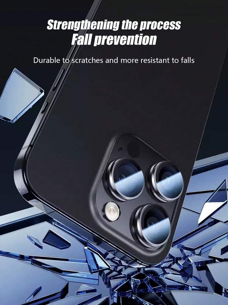 1 件装黑鹰眼钢化玻璃镜头保护膜，防水、防刮、防碎边缘，适用于 11/12/13/14/15/16/16 Plus/16 Pro/16 Pro Max/17/17 Air/17 Pro/17 Pro Max 系列 - 黑色 - 查看 4