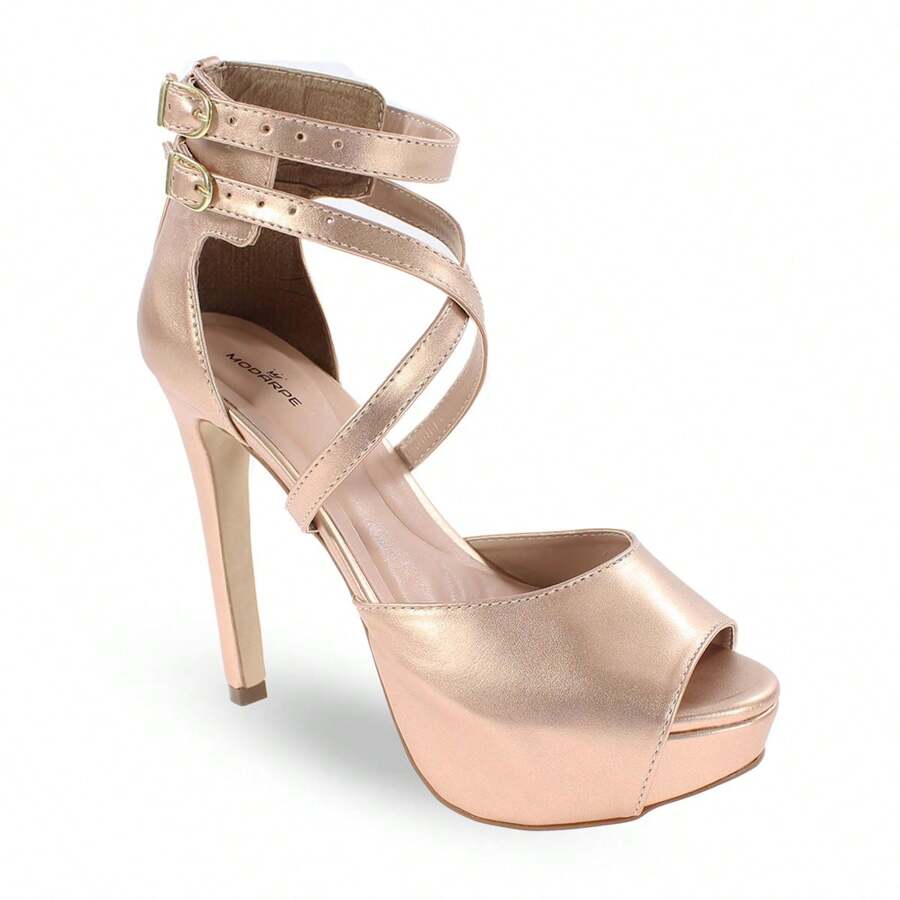 Women Heeled Sandals - Hoa hồng vàng - Xem 1