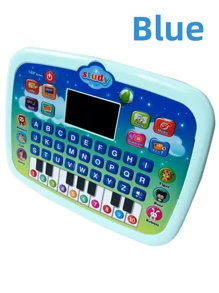 English Early Education Machine LED Display Children's Smart Tablet Learning Machine Point Reader Toy Have A Children's Certificate - Blue - View 1