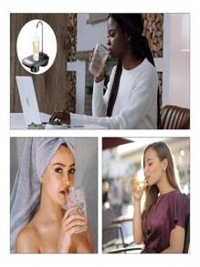 Dispensador eléctrico de agua recargable por USB, - Negro - Ver 7