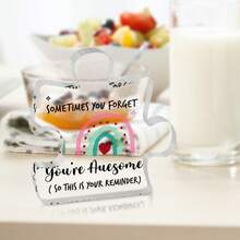 你真棒,1入組鼓勵禮物透明積木拼圖亞克力牌匾,送給朋友,送給閨蜜,送給丈夫,送給妻子,姊妹,兄弟,男朋友,女朋友,兒子,女兒,他,她,男性,女性,生日禮物給朋友,溫馨的禮物給閨蜜,聖誕節禮物給姊妹,新年快樂禮物給兄弟,創意美學禮物,用於家居室內辦公室裝飾,桌上擺件,紀念禮物,理想精美禮物藝術工藝裝飾禮物,新居入宅禮,自立式亞克力紀念品,珍視感激之意禮物,桌上裝飾招牌/牌匾 - 黑色 - 查看 9