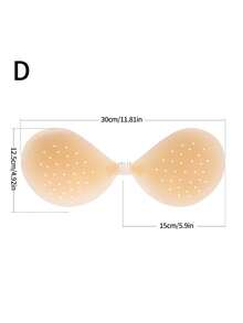 1 Miếng Của phụ nữ Nhẹ Silicone Bộ ngực Nắp núm vú Áo ngực Adhesive Phụ kiện Với Thoáng khí Hố - Màu be - Xem 11