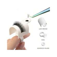 1 Set U-Shaped Strap Device With Fixing Ring, Glue Board Adhesive Eyelash Tray Holder Fixture For Eyelash Extension - White - View 1