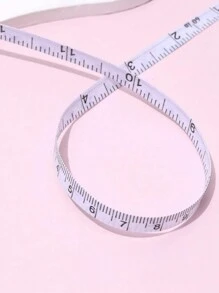 1入組1.5米北歐風格方形鑰匙扣自動彈尺，適用於衣服、身體和皮革工藝的迷你尺