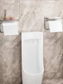 1 pièce Boîte à mouchoirs imperméable pour salle de bain, support de serviette en papier imperméable, tiroir mural pour papier, support de rouleau de serviette en papier, étagère de salle de bain