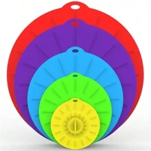 5pcs Silicone Fresh-Keeping Covers - Assorted Sizes For Microwave, Dust-Proof, And Splash-Proof - Essential Kitchen Supplies - 5Pcs - View 8
