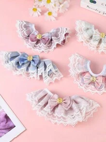 宠物用品 - 公主主题围巾/围兜配件、领结、蕾丝领子、猫用围兜 - 彩色 - 查看 5