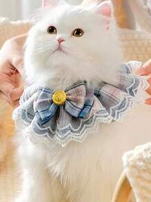 宠物用品 - 公主主题围巾/围兜配件、领结、蕾丝领子、猫用围兜 - 彩色 - 查看 8
