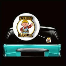 1pc Car/Skateboard Sticker, Multi-Scene Usage On Helmet, Car, Bicycle, Backpack, Waterproof And Sun-Proof Upgraded Funny Decals - Multicolor - View 3