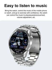 Reloj Inteligente Para Medir La Presión Arterial, La Frecuencia Cardíaca Y Rastrear La Calidad Del Sueño - acero negro - Ver 3