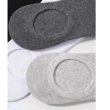 Men Toe Socks - 黑與白 - 查看 4