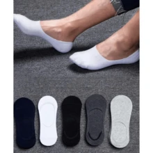 Men Toe Socks - 黑與白 - 查看 3