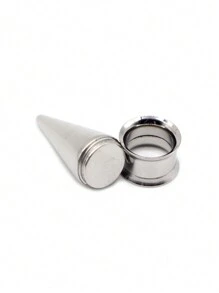 2 件装二合一扩耳器不锈钢耳塞锥度隧道量规套装耳朵拉伸螺丝套件穿刺身体首饰 2 毫米 - 20 毫米男女通用耳朵首饰 - 擴耳器 - 查看 5