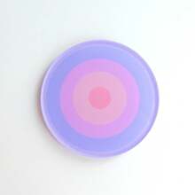1 Miếng Acrylic tròn Cầu vồng Biến đổi dần Đệm tách Cách nhiệt Tấm lót Cho bữa tiệc Và Bàn Đồ trang trí - Nhiều màu - Xem 4