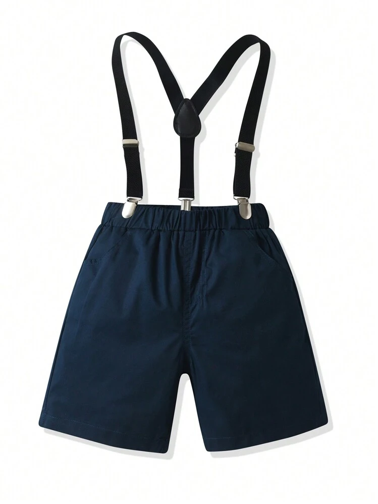 男の子用 サスペンダー付き ショートパンツ キッズファッション