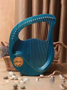 Arpa De Lira Tipo Tablero De 24 Cuerdas, Arpa Pequeña Para Principiantes Para Instrumentos Musicales Poco Comunes, 1 Ud. - lira de tabla de 24 cuerdas - Ver 4