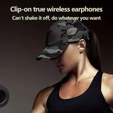 Malihoo Wireless Open-Ear Sport Earbuds For Android, Iphone, Clip-On Style Air Conduction Headphones For Cycling, Gaming, Running, Driving, V5.3, Ideal Gift For Friends - Black - View 9