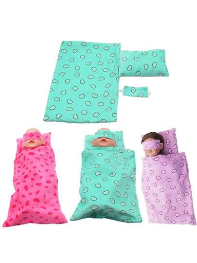 MSYO Doll Sleeping Bag Set For 18-Inch Dolls, Cute Polka Dot Leopard Pattern, Including Doll Sleeping Bag, Doll Eye Mask And Doll Pillow, Perfect Birthday/ Holiday Gift For Kids, Compatible With 18-Inch Dolls And Other Doll ,Kids Sleeping Bags,Baby Dolls Cute,Baby Doll,Baby Doll Accessories,Doll Clothes,Baby Doll Food,Toys For Girls Baby,Dolls Head