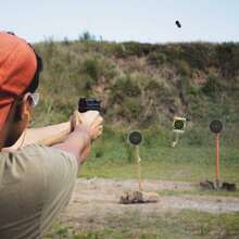 10Sheets/Pcs Shooting Target Stickers, 8 Inch Paper Target, Splattered Bright Fluorescent Yellow On Impact, Hunting And Shooting Target Stickers - 10 Sheets - View 4