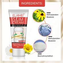 Elaimei塑身霜纖腰美腿亮白清透溫和纖體霜60ml - 白色 - 查看 7
